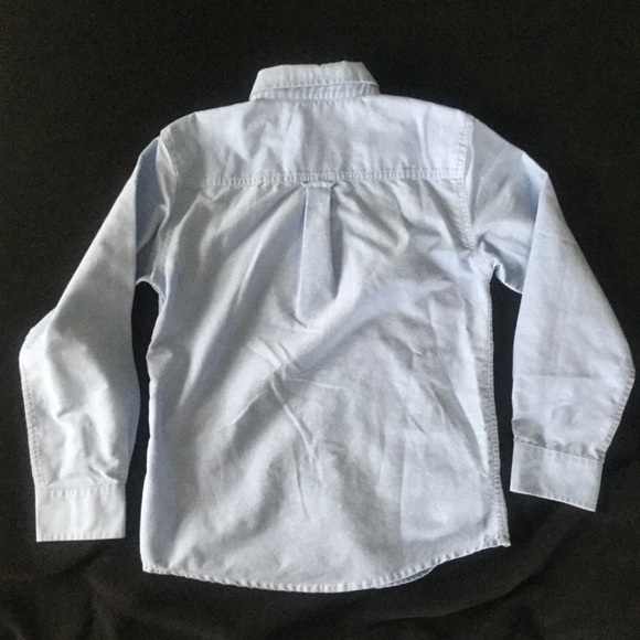👦🏼 Boys Large 10/12 Oxford Cloth Button-up Shirt - Picture 2 of 3